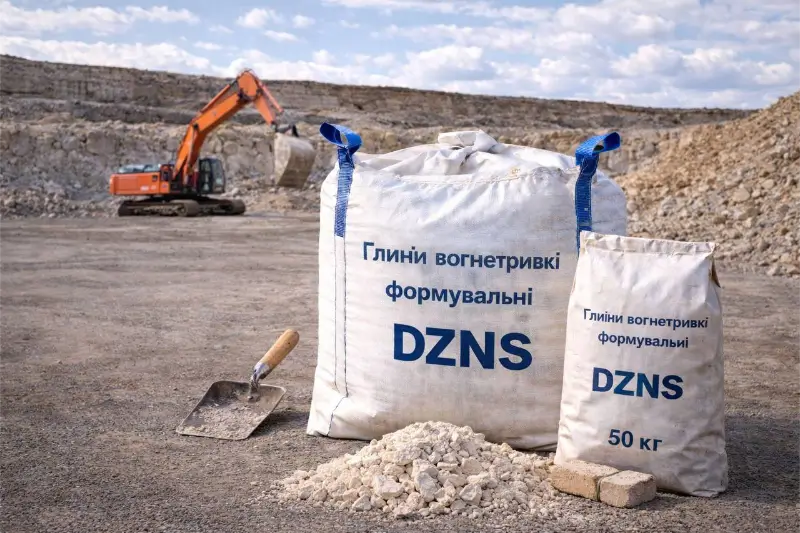 Глини вогнетривкі формувальні